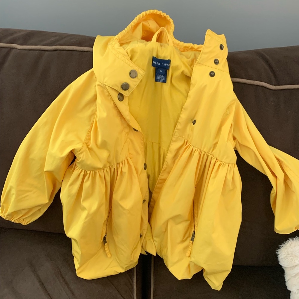 Super Cute Yellow Ralph Lauren Rain Coat
